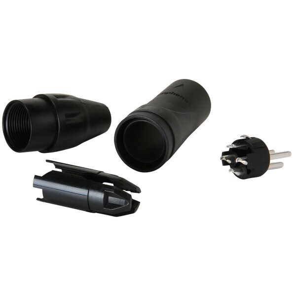Main product image for Amphenol AX3MB Male XLR Connector Black 092-0112